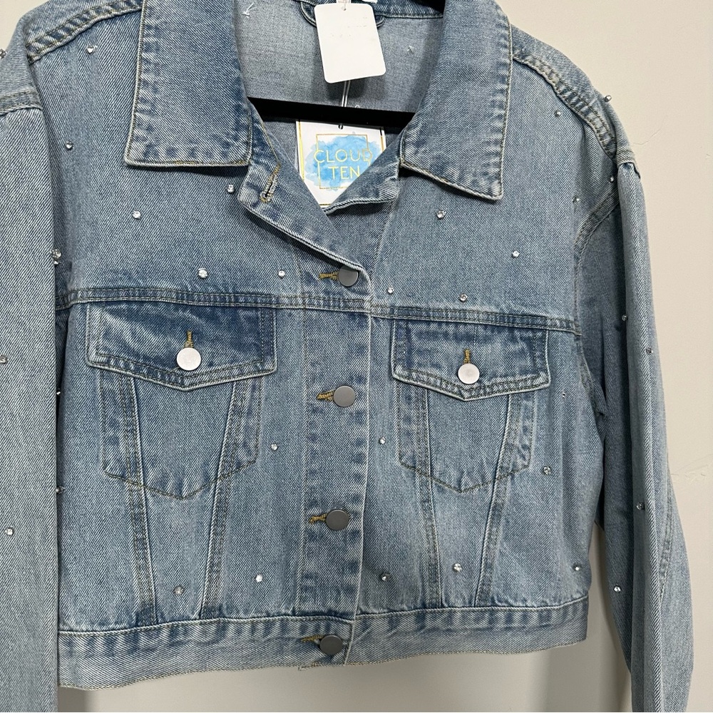 Denim Jacket w/ Rhinestones